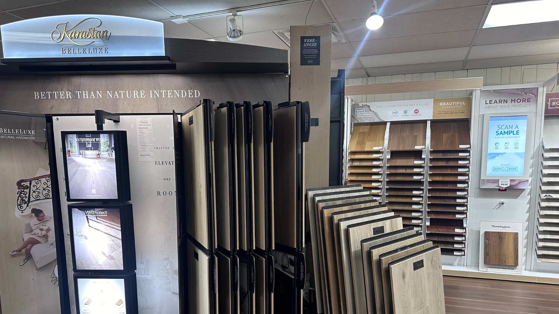 karastan brand flooring display